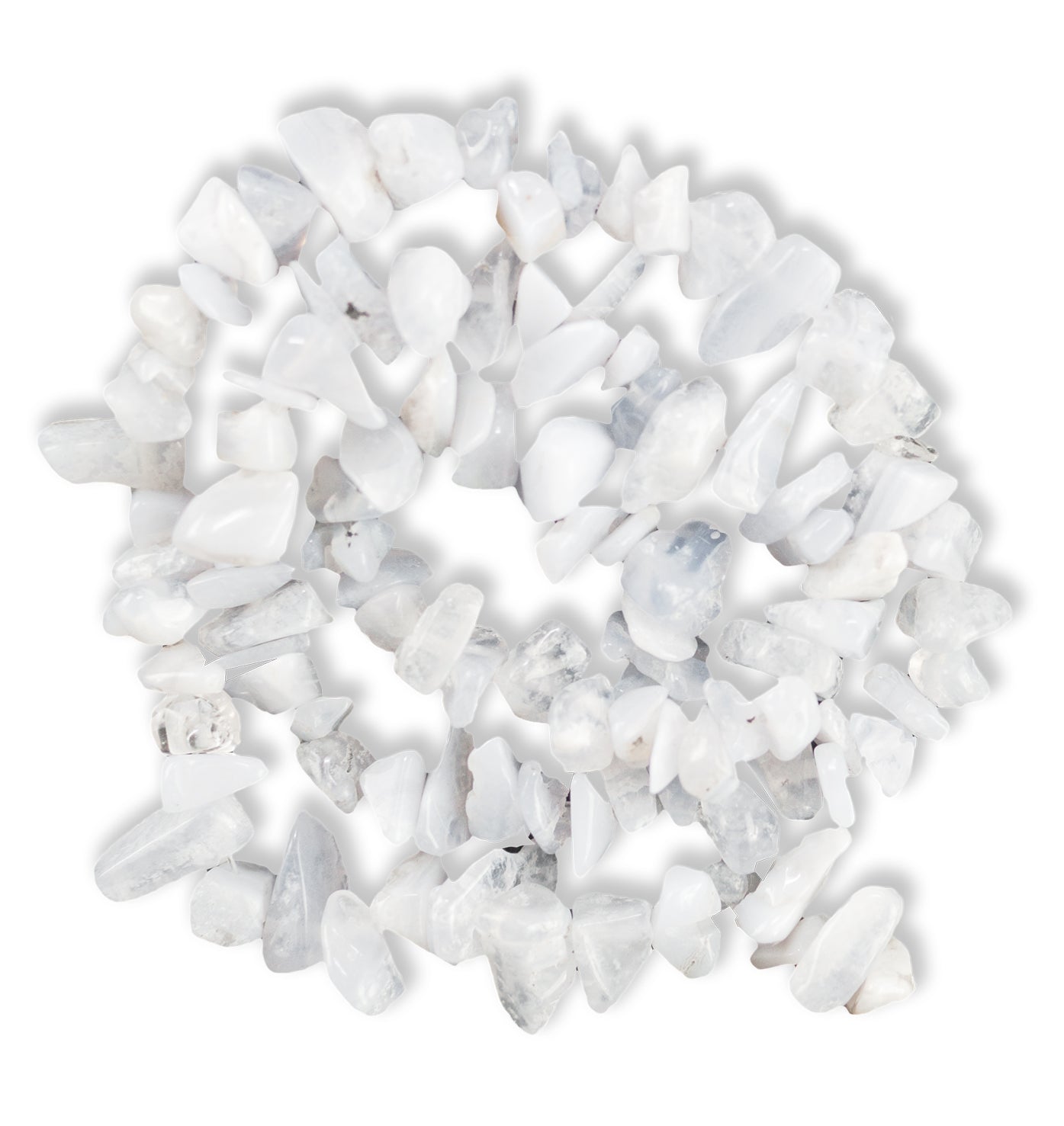 Quartz en copeaux de neige
