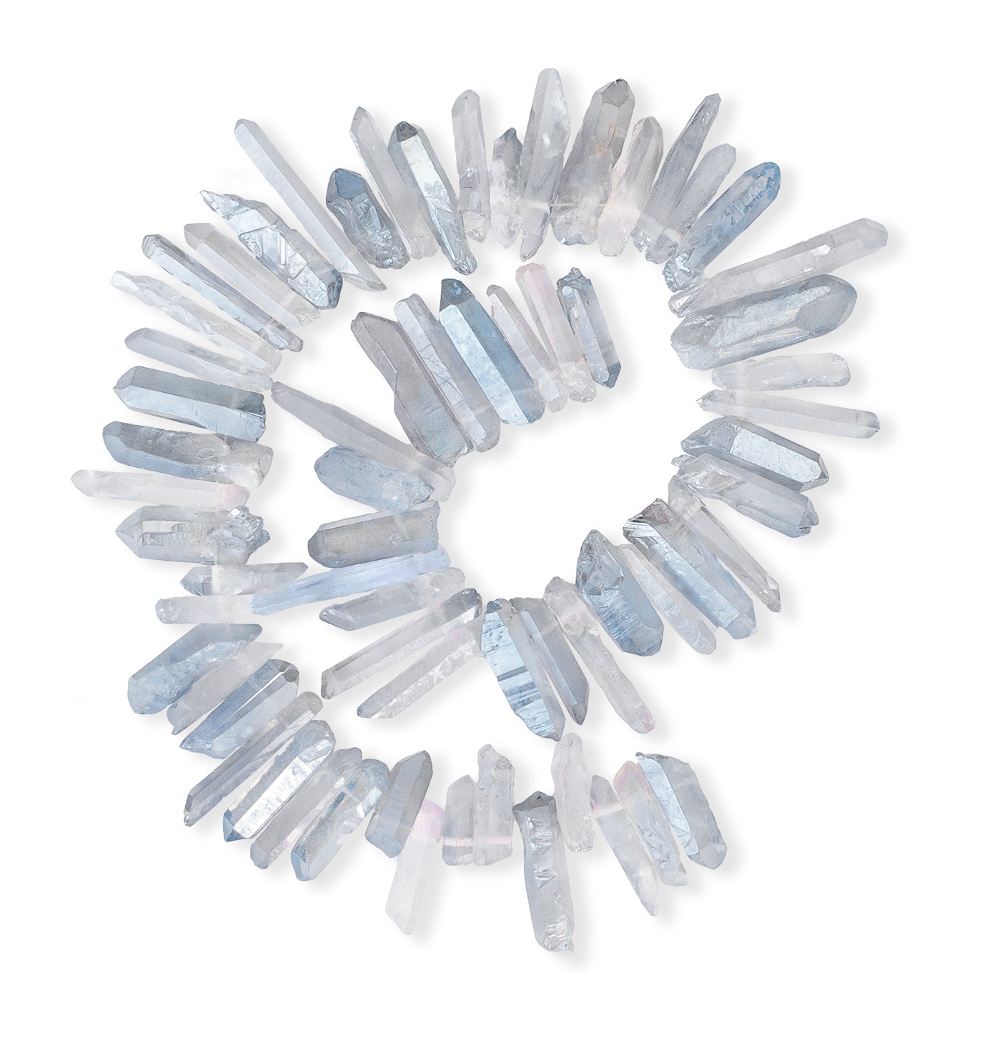 Quartz bleu métallisé épais