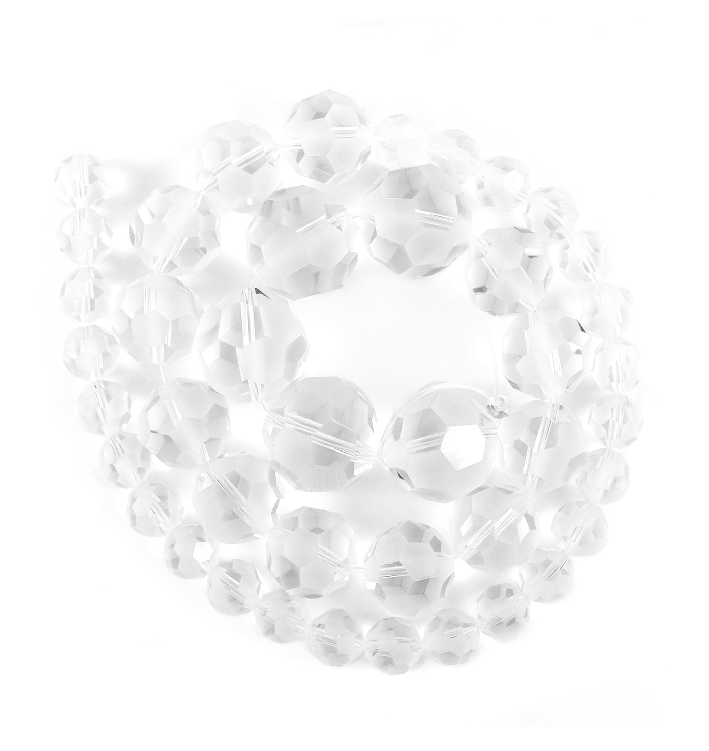 Cristal clair semi-poncé