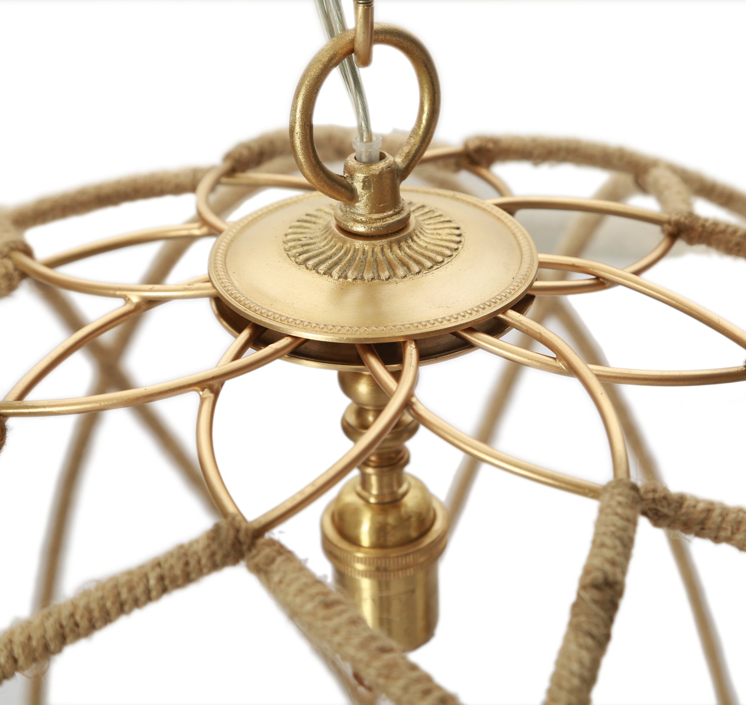 Pendentif enveloppé de chanvre Gail