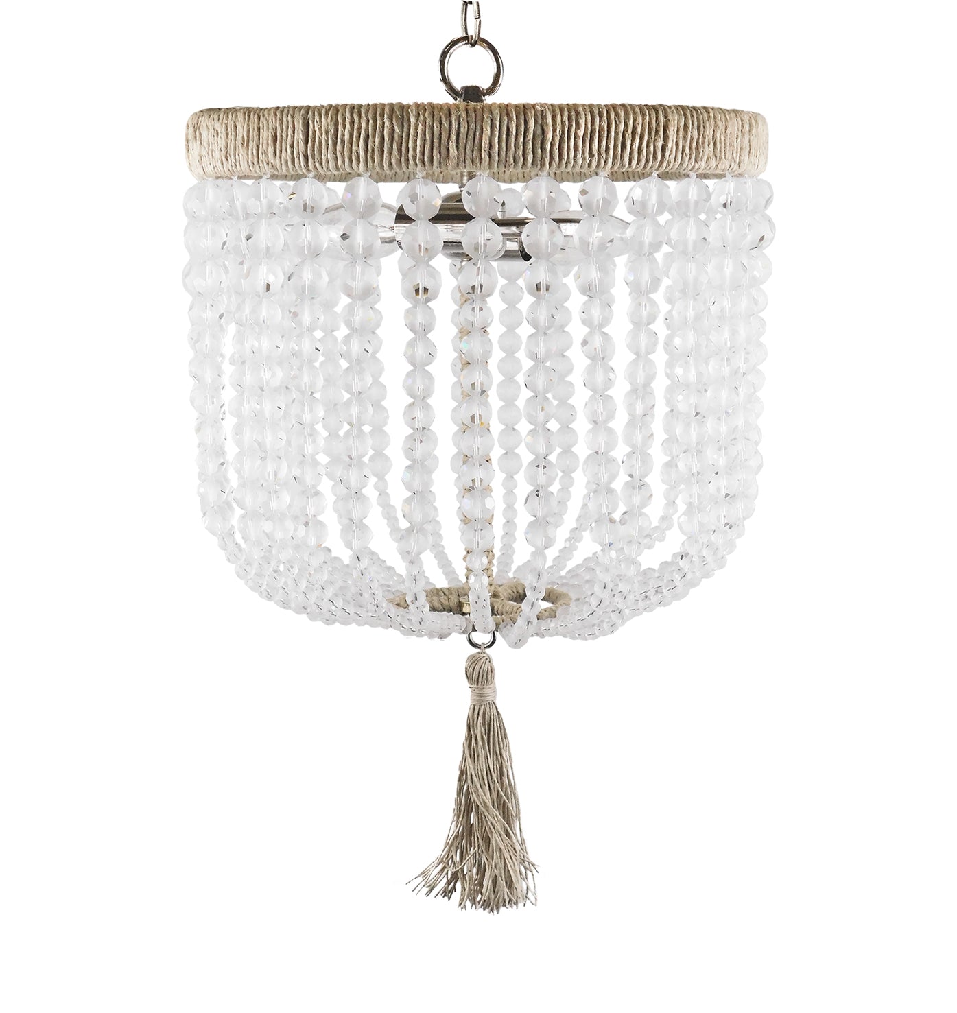 Cristal clair semi-poncé