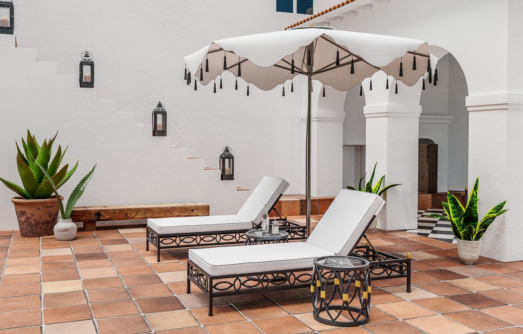 Chaise longue de piscine Sullivan