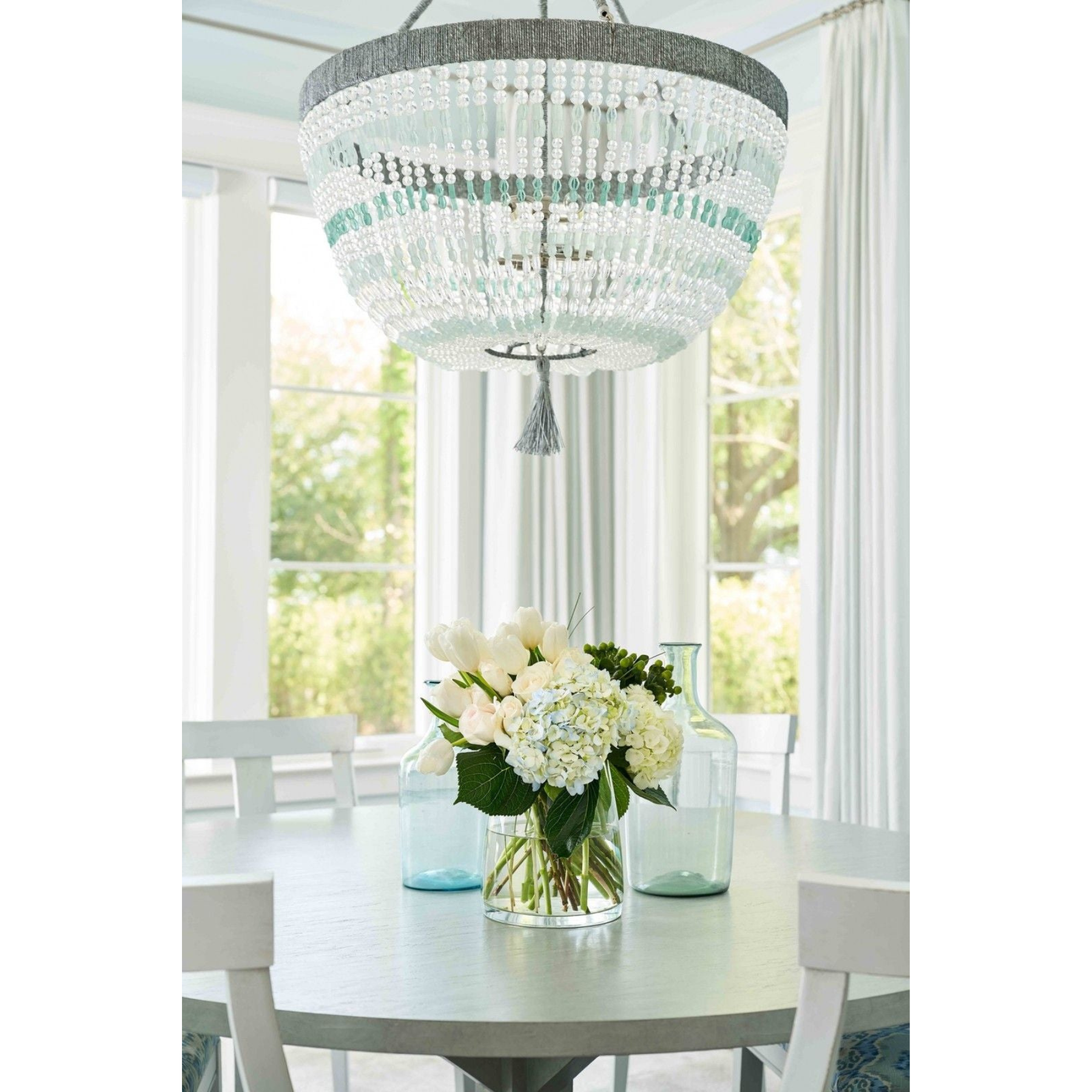 Lustre en perles de mer de Malibu