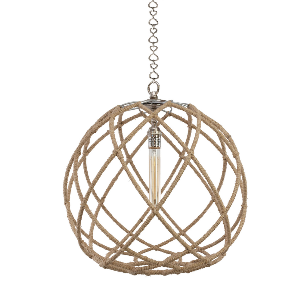 Pendentif enveloppé de chanvre Gail