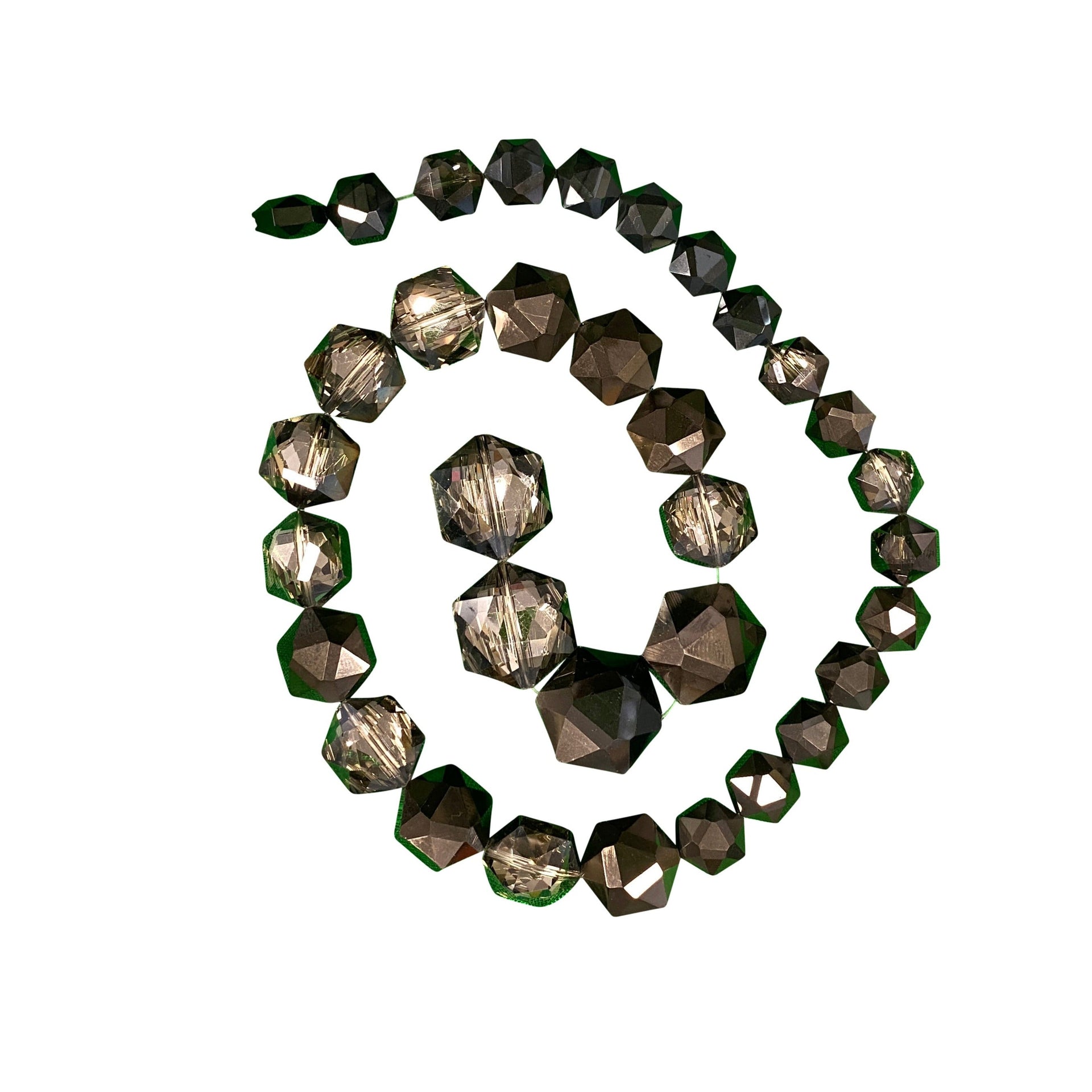 Cristal hexagonal plaqué fumée